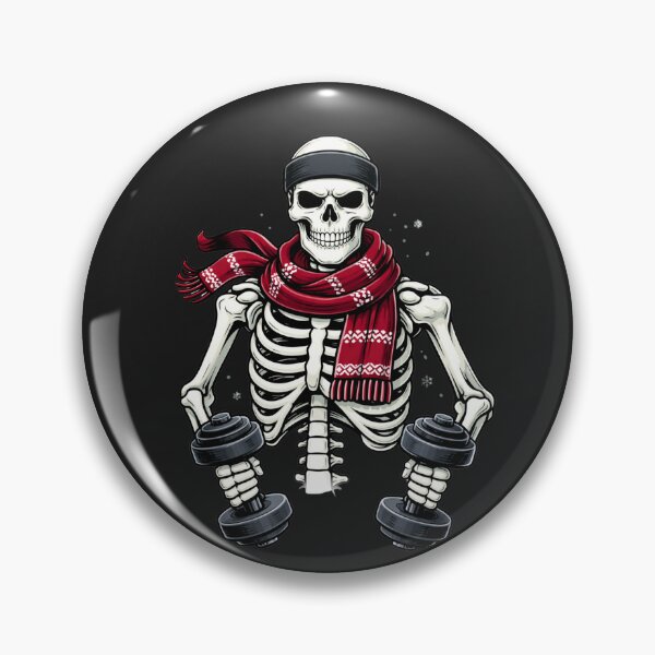 Item preview, Fitness Winter Warrior Skeleton – Strength Training Aesthetic Art designed and sold by ColorSplash123.