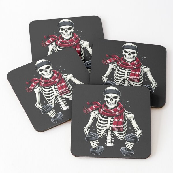 Item preview, Fitness Winter Warrior Skeleton – Strength Training Aesthetic Art designed and sold by ColorSplash123.