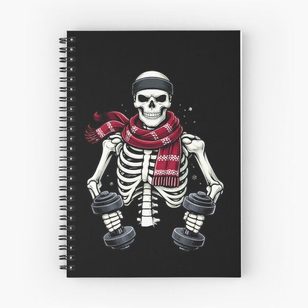 Item preview, Fitness Winter Warrior Skeleton – Strength Training Aesthetic Art designed and sold by ColorSplash123.