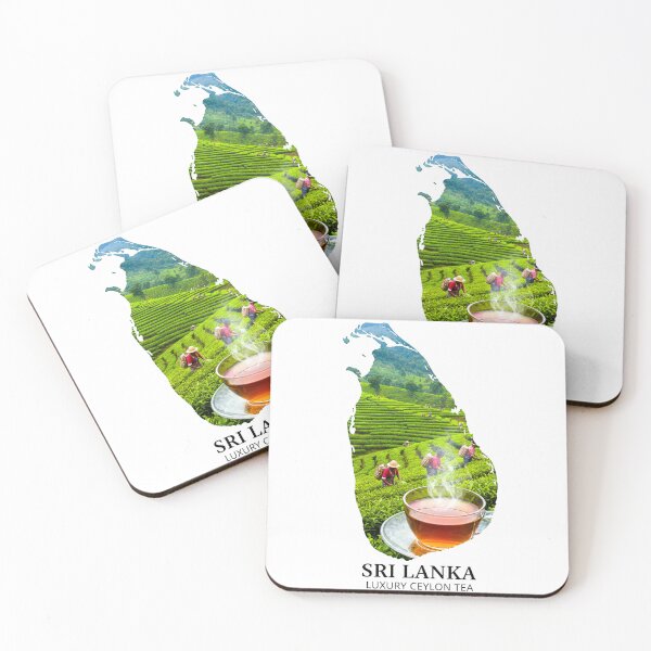 Item preview, Sri Lanka Map Luxury Ceylon Tea Illustration designed and sold by AbulailArt.