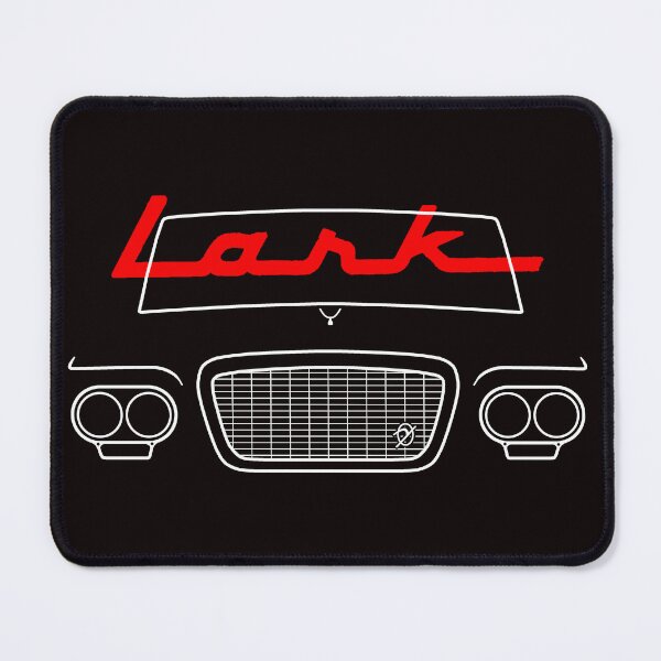 Item preview, Studebaker Lark 1960s classic car white outline with logo designed and sold by soitwouldseem.