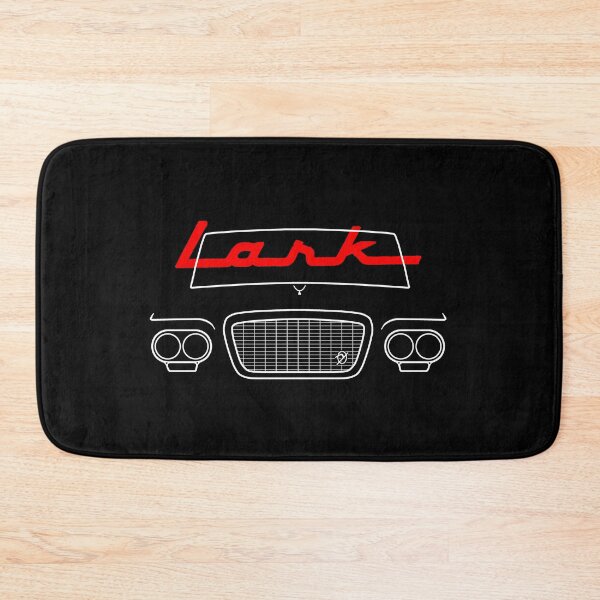 Item preview, Studebaker Lark 1960s classic car white outline with logo designed and sold by soitwouldseem.