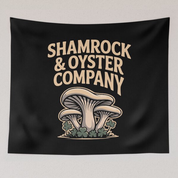 Item preview, Shamrock & Oyster Company – Rustic Clover Woodland Mooshroom Graphic designed and sold by NaturEdeN.