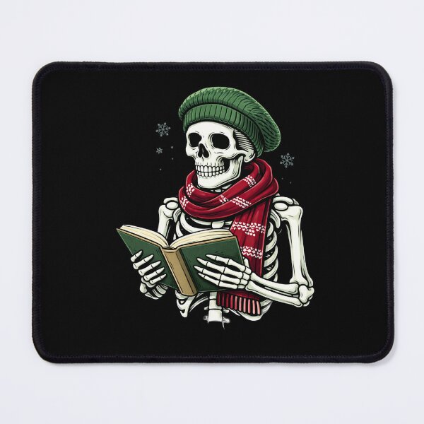 Item preview, Bookworm Cozy Skeleton – Winter Reading Aesthetic Art designed and sold by ColorSplash123.
