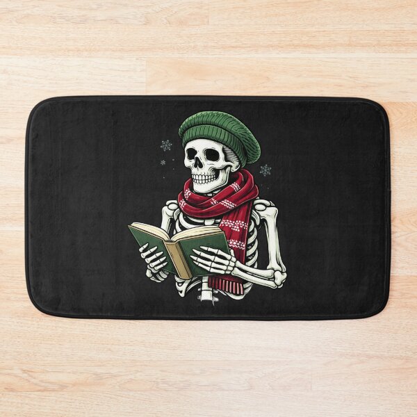 Item preview, Bookworm Cozy Skeleton – Winter Reading Aesthetic Art designed and sold by ColorSplash123.