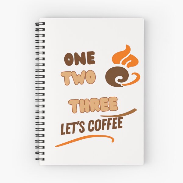 Item preview, One Two Three Let’s Coffee – Funny Coffee Lover Shirt | Cute Morning Caffeine Tee designed and sold by GigaFactory.