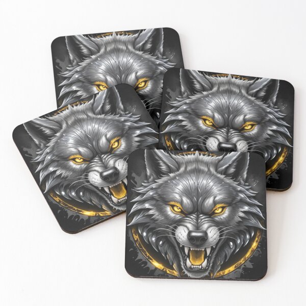 Item preview, Amber Strike Wolf designed and sold by Dreamy Armine Art.