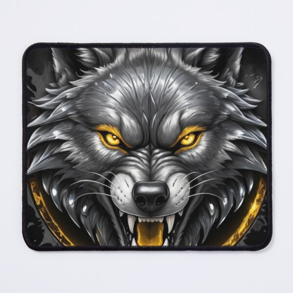 Item preview, Amber Strike Wolf designed and sold by Dreamy Armine Art.