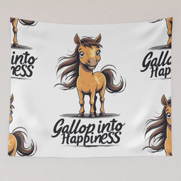 Item preview, Gallop Into Happiness – Whimsical Pony Art designed and sold by owi-art.