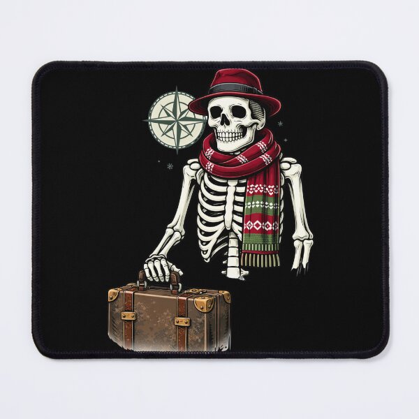 Item preview, Travel Explorer Winter Skeleton – Vintage Adventure Aesthetic Art designed and sold by ColorSplash123.