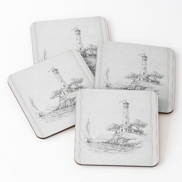 Item preview, Harbor Watch Lighthouse | Vintage Nautical Wall Art designed and sold by Tiki Cove.