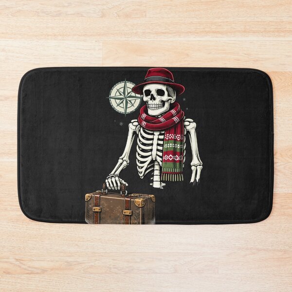 Item preview, Travel Explorer Winter Skeleton – Vintage Adventure Aesthetic Art designed and sold by ColorSplash123.