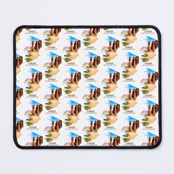 Item preview, Chad Map Lake Chad and Desert Rocks Art designed and sold by AbulailArt.