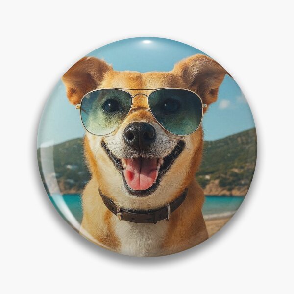 Item preview, Cool Beach Dog in Sunglasses designed and sold by ZolaDesings.