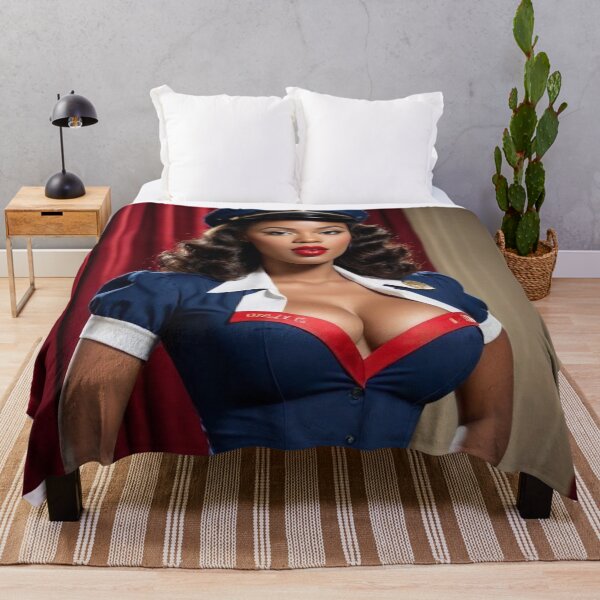 Item preview, African American Navy Pin-Up Girl | Vintage 1940s Sailor Art | WWII Military Woman Retro Poster designed and sold by MissSaylor.