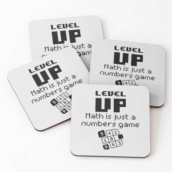 Item preview, LEVEL UP - Mathematics is Just a Numbers Game! designed and sold by MPC-Mince-Pies.