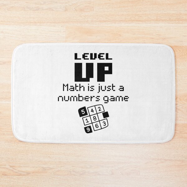 Item preview, LEVEL UP - Mathematics is Just a Numbers Game! designed and sold by MPC-Mince-Pies.