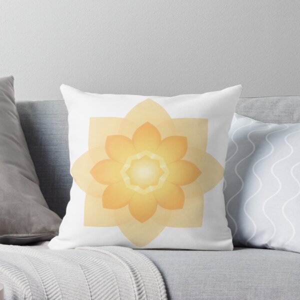 Item preview, Positive Energy Sunlit Mandala Illustration – Warm Golden Uplift Sacred Geometry Design designed and sold by ArtivaNest.