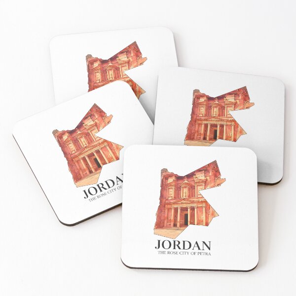 Item preview, Jordan Map The Rose City of Petra Art designed and sold by AbulailArt.