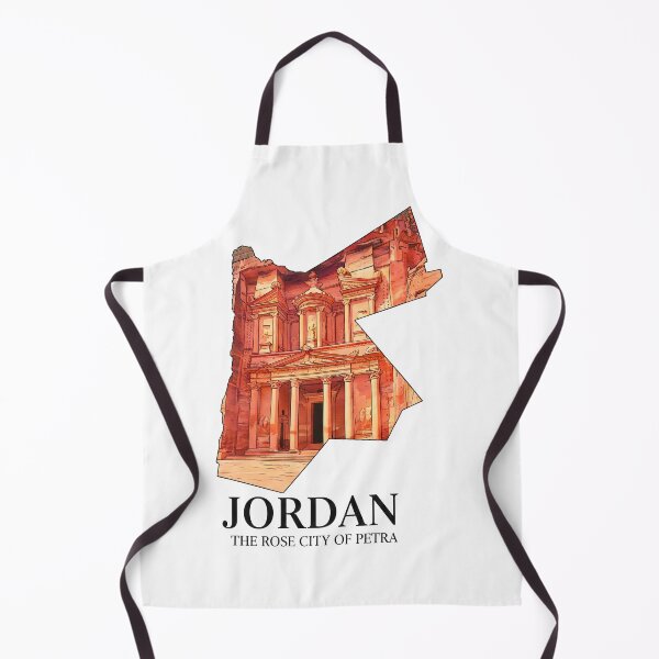 Item preview, Jordan Map The Rose City of Petra Art designed and sold by AbulailArt.