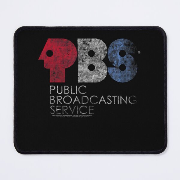 Item preview, Distressed Public Broadcasting Service Red White and Blue PBS designed and sold by iqrasaifi.