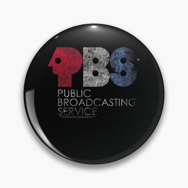 Item preview, Distressed Public Broadcasting Service Red White and Blue PBS designed and sold by iqrasaifi.