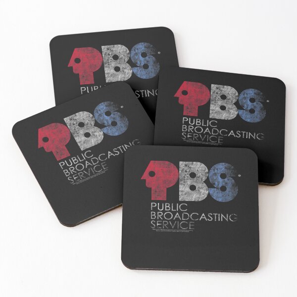 Item preview, Distressed Public Broadcasting Service Red White and Blue PBS designed and sold by iqrasaifi.