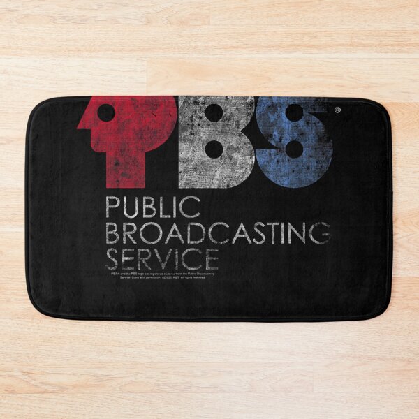 Item preview, Distressed Public Broadcasting Service Red White and Blue PBS designed and sold by iqrasaifi.