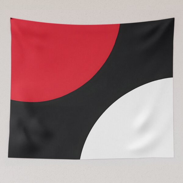 Item preview, Red Black White Geometric Design – Bold Minimalist Art designed and sold by PandaTShirtShop.