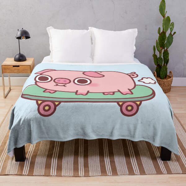 Item preview, Cute Farting Pig On Skateboard Funny designed and sold by rustydoodle.