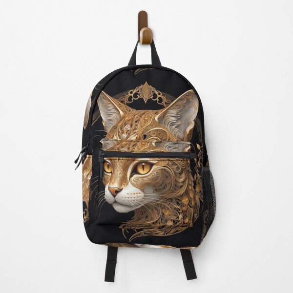 Item preview, Celestial Gold Filigree Cat designed and sold by Dreamy Armine Art.