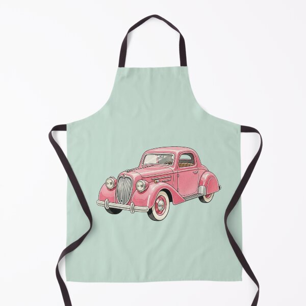 Item preview, Retro Pastel Pink Classic Compact Car designed and sold by Pasteltone.