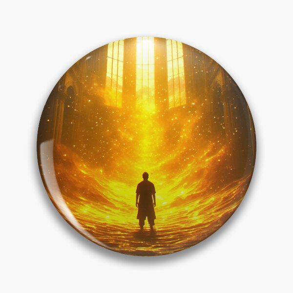 Item preview, Cinematic Art: A Wanderer Amidst Golden Aura 4 designed and sold by Gryfonarts.