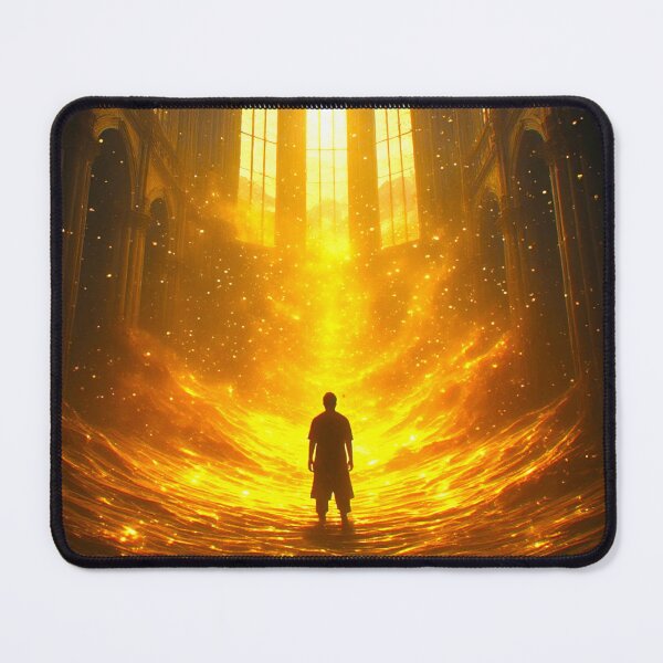 Item preview, Cinematic Art: A Wanderer Amidst Golden Aura 4 designed and sold by Gryfonarts.