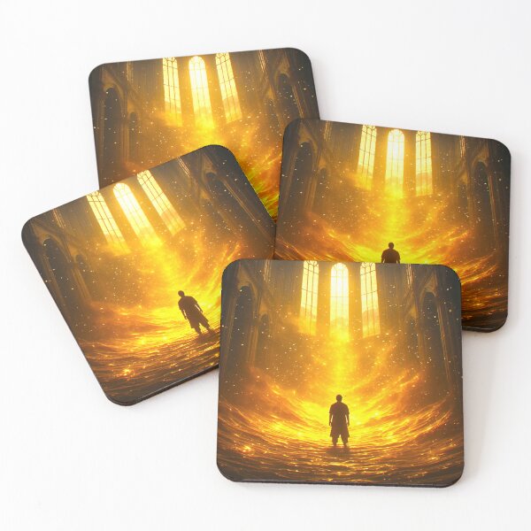 Item preview, Cinematic Art: A Wanderer Amidst Golden Aura 4 designed and sold by Gryfonarts.