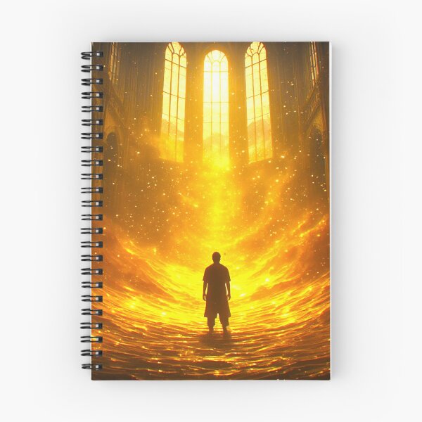 Item preview, Cinematic Art: A Wanderer Amidst Golden Aura 4 designed and sold by Gryfonarts.
