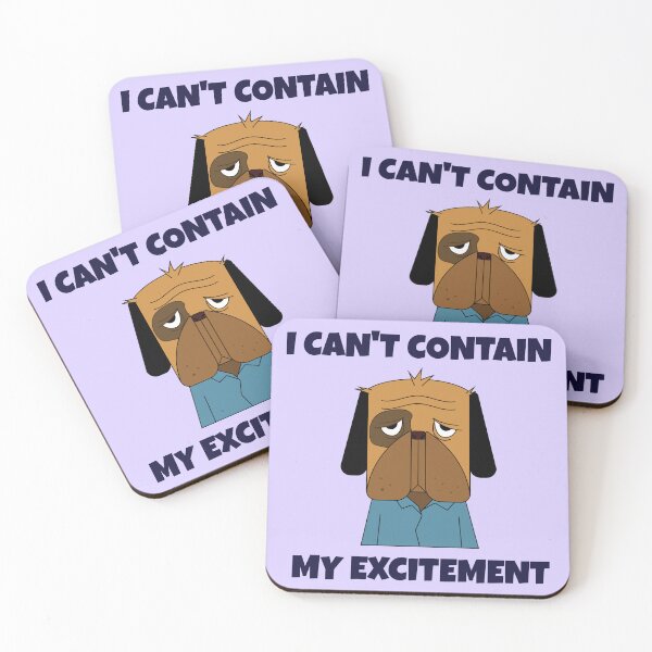 Item preview, I Can't Contain My Excitement -- sarcastic humor designed and sold by The Sporty Nerd.