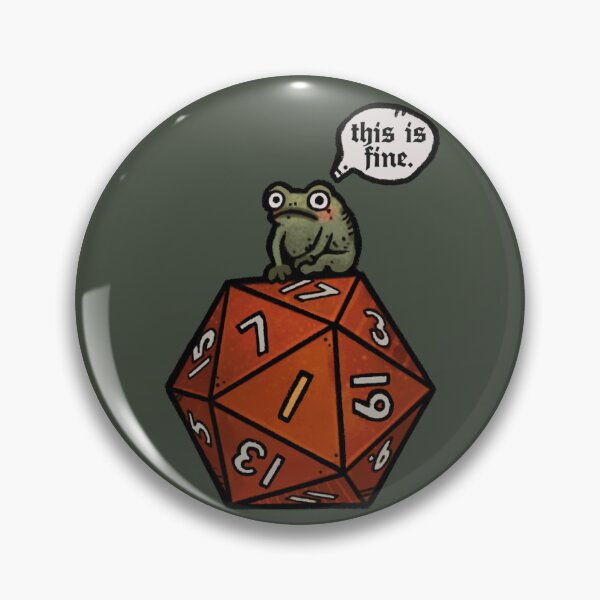 Item preview, An Ode to Critical Failure | Nat 1 Frog - Funny DnD Dice Meme designed and sold by keyvei.