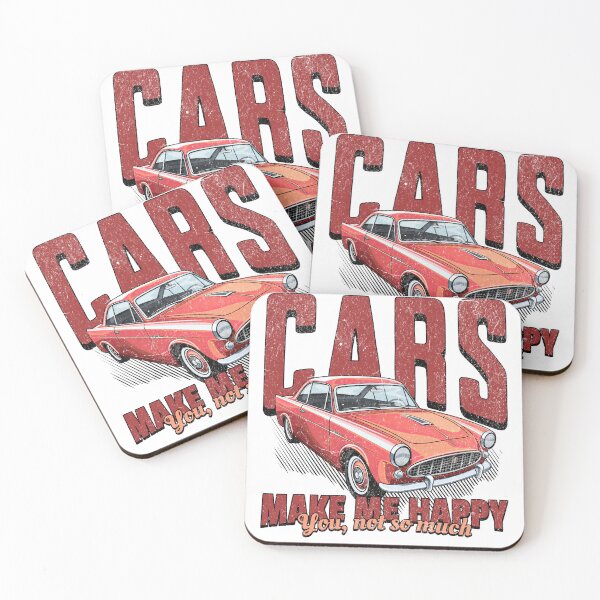 Item preview, Cars Make Me Happy Funny Classic Car Retro Design designed and sold by Skides04.