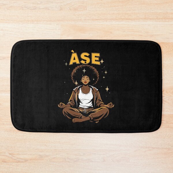 Item preview, Ase / Ashe / ÀṢẸ Yoruba Spiritual Meditation Art – Afrocentric Black Woman Yoga designed and sold by Cree8if.