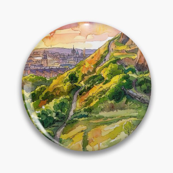 Item preview, Salisbury Crags, Edinburgh, Scotland Watercolour designed and sold by davidelder.