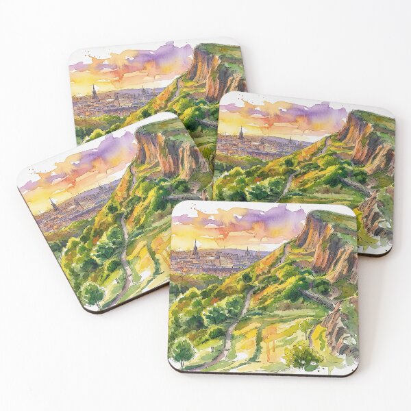 Item preview, Salisbury Crags, Edinburgh, Scotland Watercolour designed and sold by davidelder.