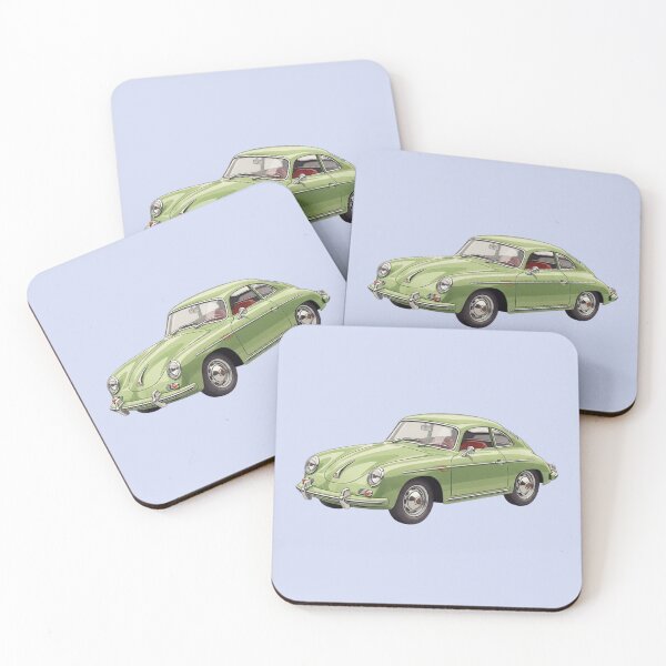 Item preview, Elegant Olive Green Vintage Sports Coupe designed and sold by Pasteltone.