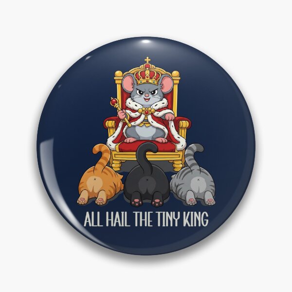 Item preview, Tiny King Cat Throne – All Hail the Mouse King designed and sold by Infinitee8hirts.