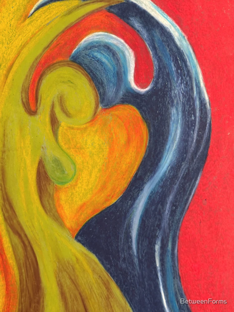 Thumbnail 4 of 4, iPhone Case, Abstract Heart Shape Color Flow designed and sold by BetweenForms.