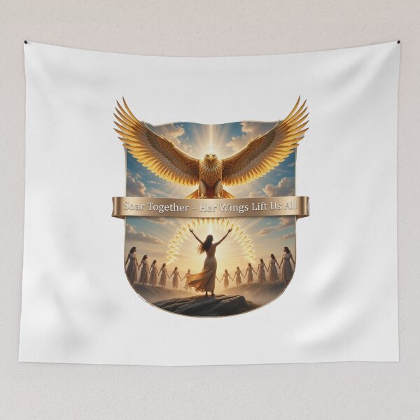 Item preview, Women's Strength Soaring Eagle Tee, Eagle Wings Rise Mug, Gift for Sister designed and sold by YMLux.