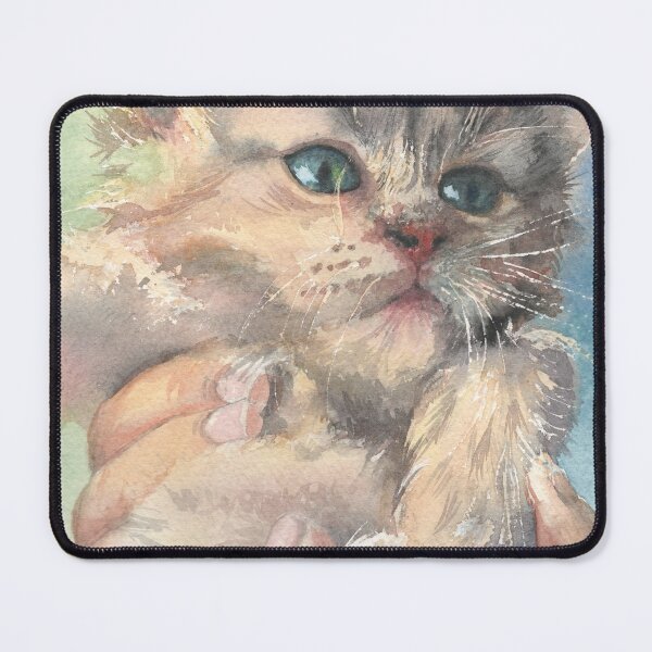 Item preview, Sweet Kitten painted with watercolour designed and sold by SoNataArt.