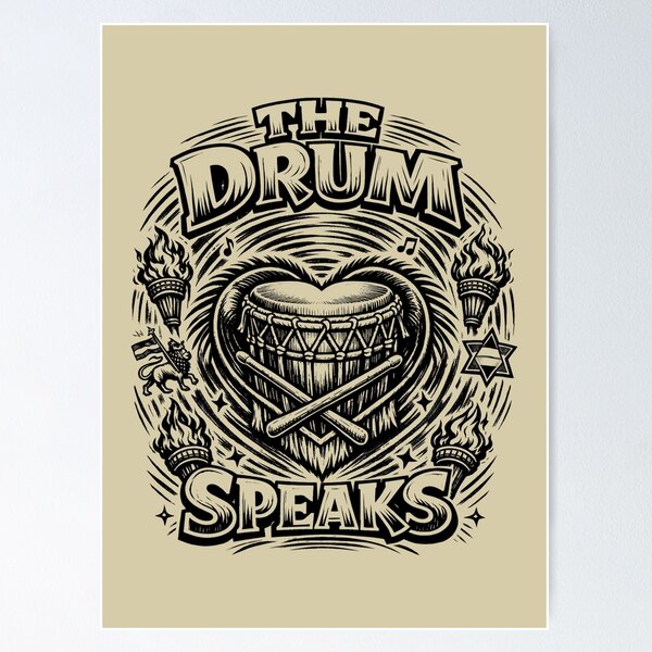 Item preview, The Drum Speaks designed and sold by SavvyEarth.