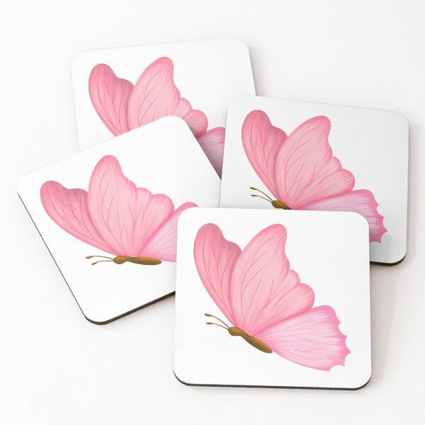 Item preview, Cute pink butterfly drawn digitally on tablet. designed and sold by ArtTinulyaOk.
