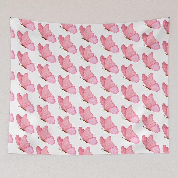 Item preview, Cute pink butterfly drawn digitally on tablet. designed and sold by ArtTinulyaOk.